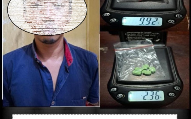 Pelaku dan Barang Bukti Saat Diamankan 