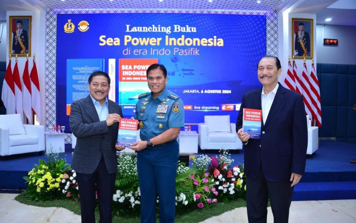 Kasal Hadiri Launching Buku Sea Power Indonesia di Era Indo Pasifik 
