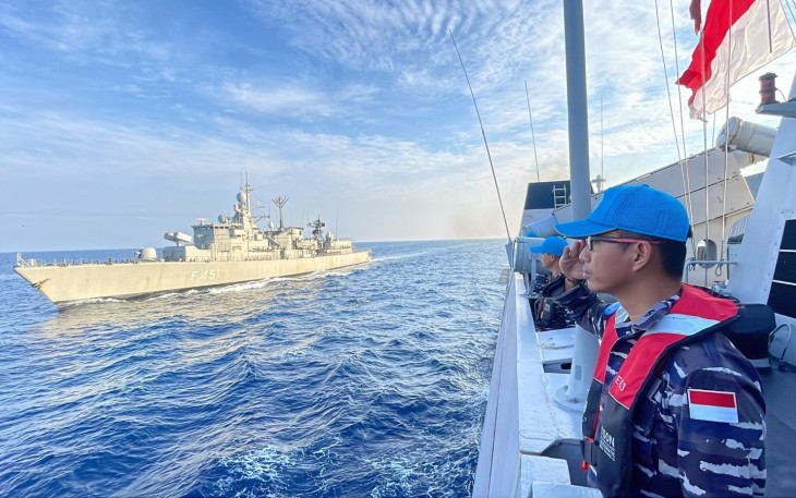 KRI Diponegoro-365 Pimpin Miscex Advance Manuvering Exercise di Laut Mediterania 