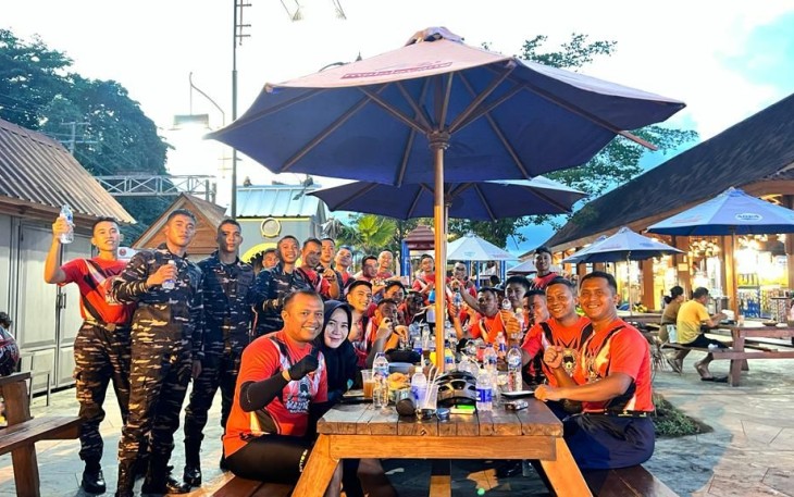 Baja dan Taja Lanudal Manado Diterima di Pantai Malalayang