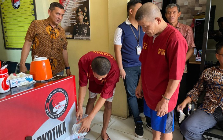 Polres Pontianak Musnahkan Barang Bukti Narkotika Golongan I
