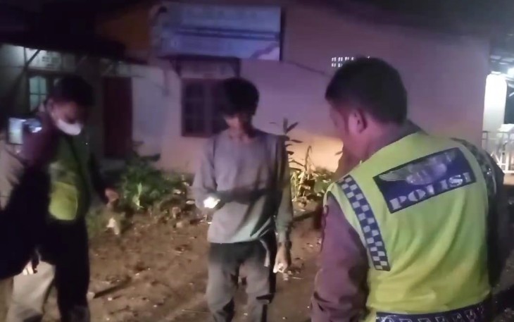 Polsek Medan Baru saat Patroli malam Cegah Aksi Kejahatan