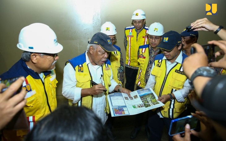 Menteri PUPR Basuki Cek Terowongan Cisumdawu 