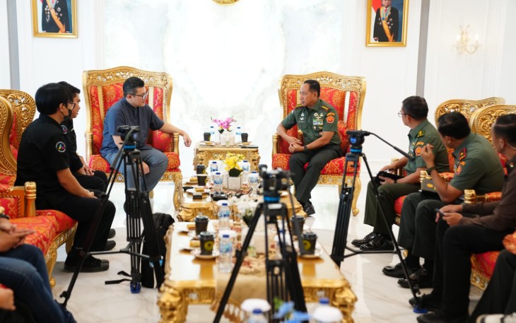 Panglima TNI saat Terima Audiensi Tim detik.com Bahas Soedirman Award