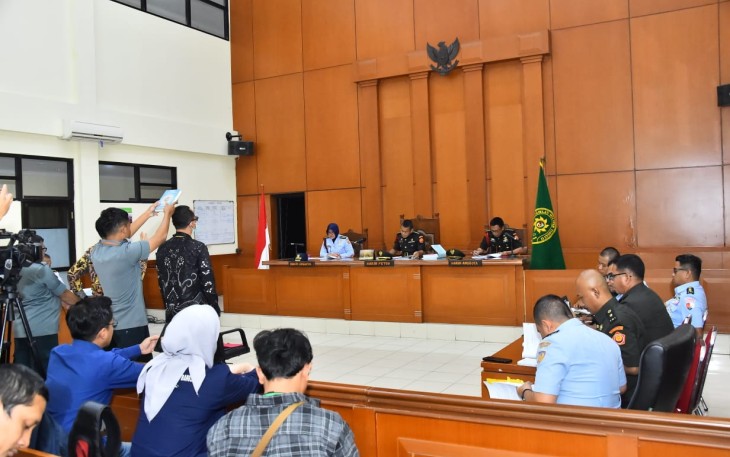 Dilmilti II saat Gelar Sidang Pemeriksaan Saksi Kasus Korupsi Basarnas