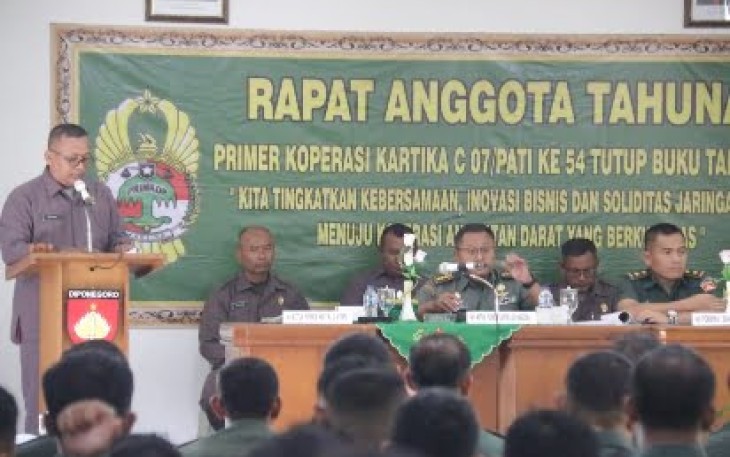 Kapten Inf Suyani kembali terpilih sebagai Ketua Primkopad C 07 Pati