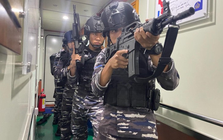 Latihan VBSS di Perairan Sorong, Jum'at (16/2)