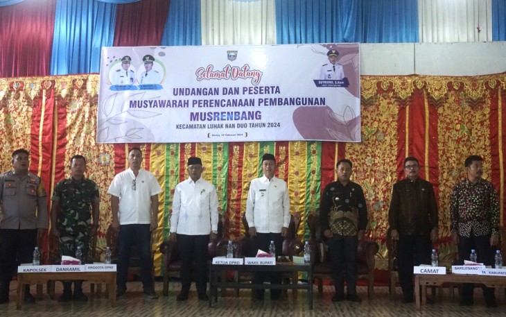 Ketua DPRD Pasbar Hadiri Musrenbang Kecamatan Luhak Nan Duo Tahun 2024 Untuk RKPD Tahun 2025