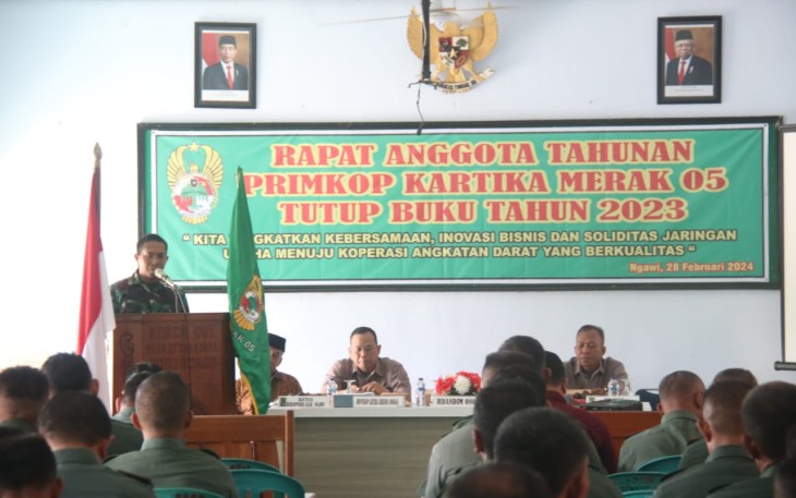 Rapat Anggota Tahunan Primkop Kartika Merak 05, Rabu (28/2)