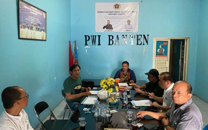 Rapat koordinasi pendaftaran calon ketua PWI Banten, Jum'at (1/3)