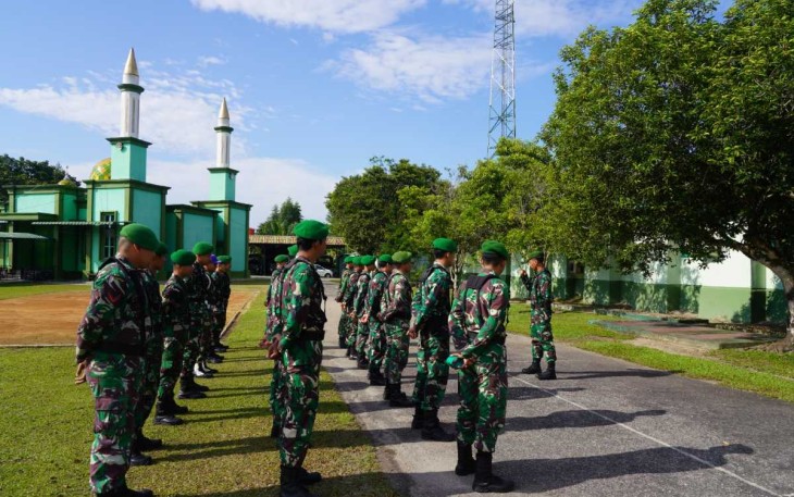 Apel siaga pengaman Idul Fitri Korem 121/Abw