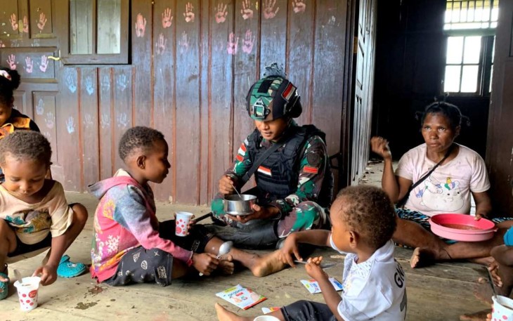 Posyandu Satgas Yonif 310/KK di Perbatasan 