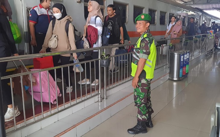 Bantu pengamanan arus balik mudik lebaran 