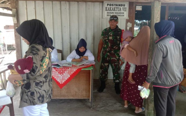 Kegiatan posyandu balita wilayah desa binaan 