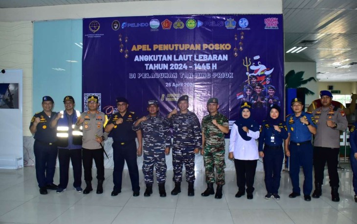 Apel Penutupan Posko Angkutan Laut Lebaran Tahun 2024