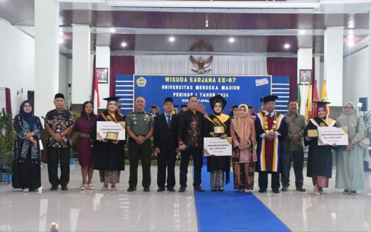 Danrem 081/DSJ Kolonel Inf H. Sugiyono Hadiri Wisuda Sarjana Ke-67 Unmer Madiun
