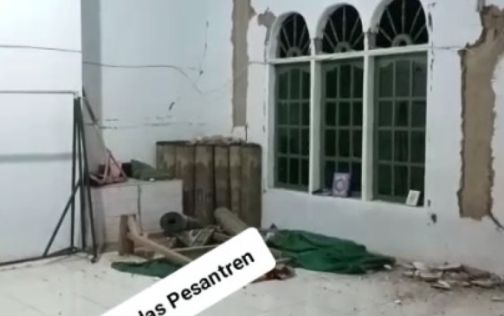 Pesantren di daerah Cibodas terdampak gempa