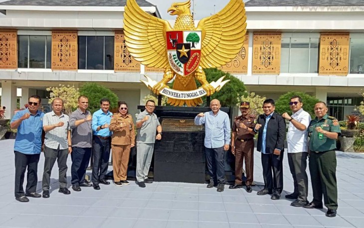 Kunjungan Kejaksaan Agung RI di PLBN Skouw
