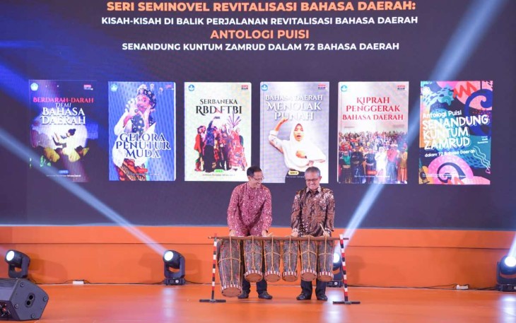 Mendikbudristek Nadiem Makarim saat membuka acara FTBIN 2024