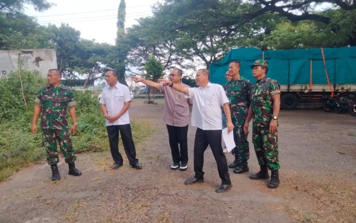 Peninjauan lokasi dapur sehat Kodim Madiun