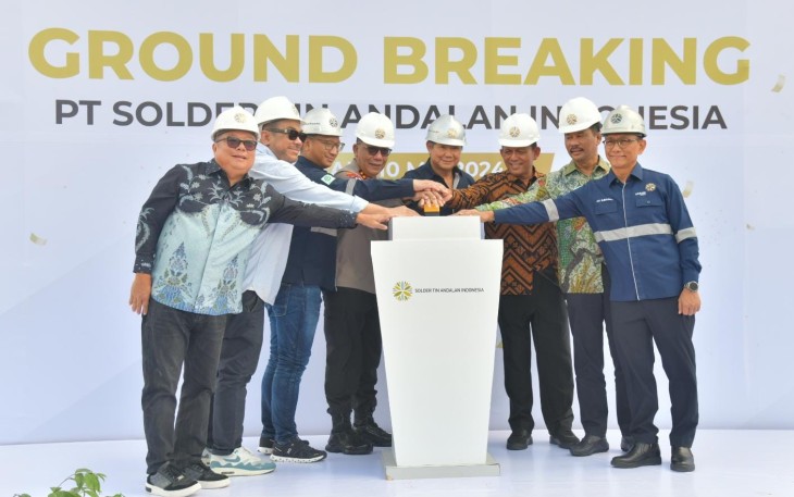 Gubernur Kepri dan Hasim Djojohadikusumo Lakukan Groundbreaking PT Solder Tin Andalan Indonesia 