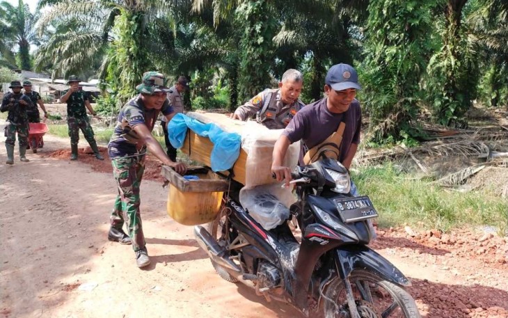 Masyarakat sudah dapat menggunakan jalan di lokasi TMMD Kodim Labuhanbatu 