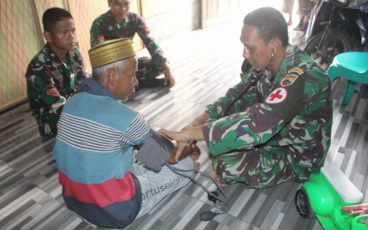 Pelayanan kesehatan gratis satgas TMMD Kodim Labuhanbatu 