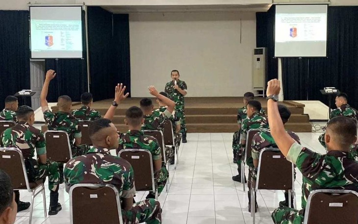 Sosialisasi Brevet Armed prajurit Menarmed 2 Kostrad, Rabu (29/5)