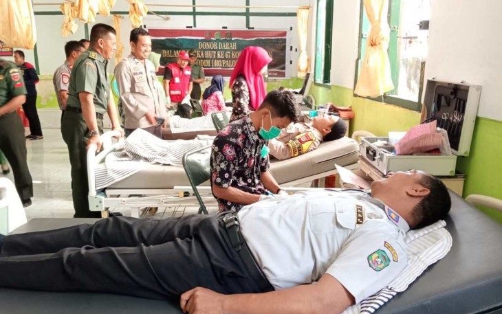 Donor darah peringati HUT ke-67 Kodam XIV Hasanuddin 