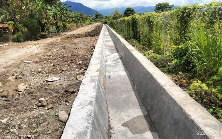 Saluran irigasi sasaran fisik TMMD ke 120 Kodim Palopo 