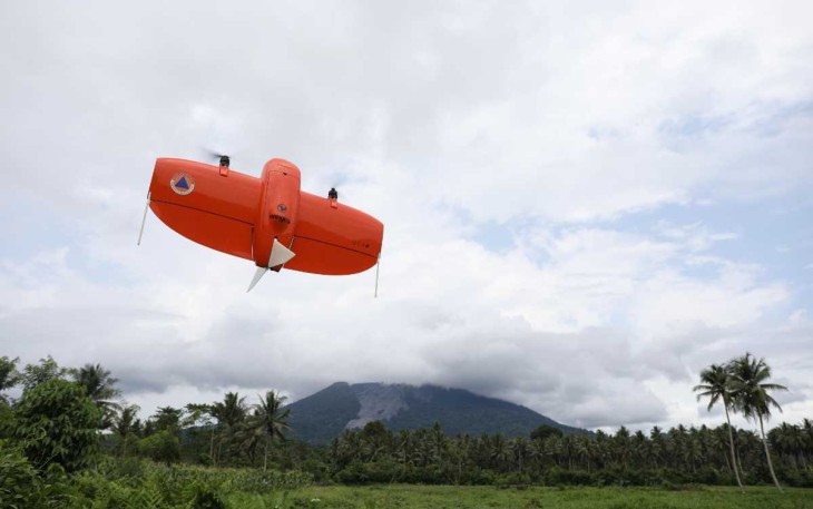 Drone Pemetaan Daerah Rawan Bencana Banjir Lahar Hujan Gunungapi Ibu
