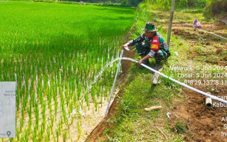 Pompanisasi aliri persawahan petani wilayah binaan 