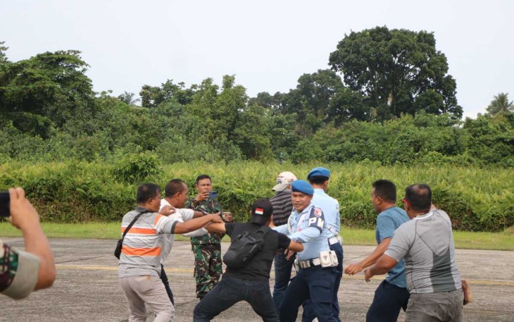 Latihan PHH Prajurit Lanud Sultan Sjahrir Padang