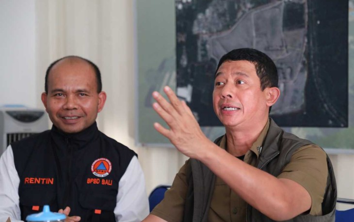 Kepala BNPB Letjen TNI Suharyanto saat memberikan pengarahan di Bali