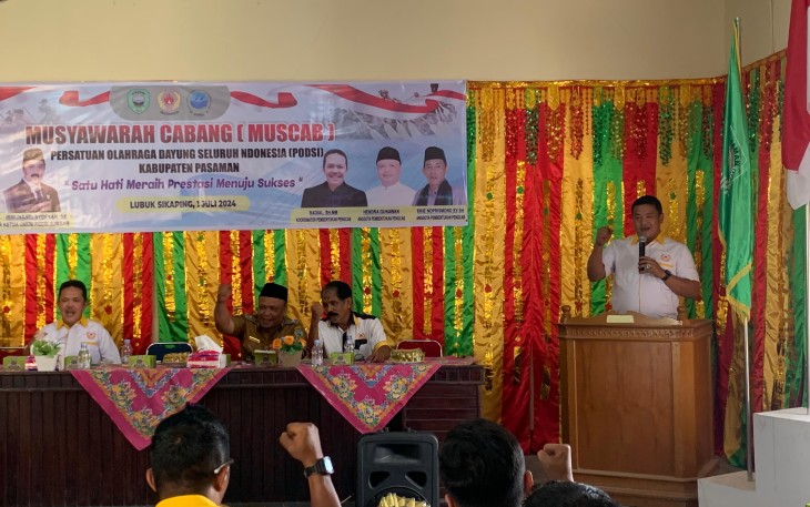 Hendra Gunawan Resmi Jabat Ketua Umum PODSI Kabupaten Pasaman 