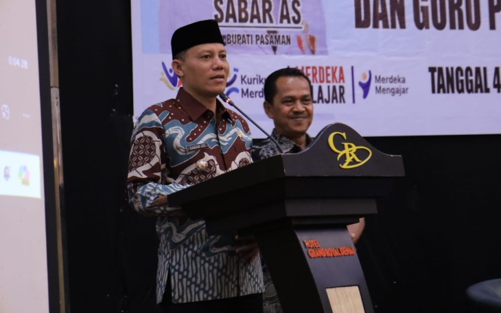 Bupati Pasaman Sabar AS Buka Workshop Sekolah Penggerak dan Guru Penggerak se-Kabupaten Pasaman 