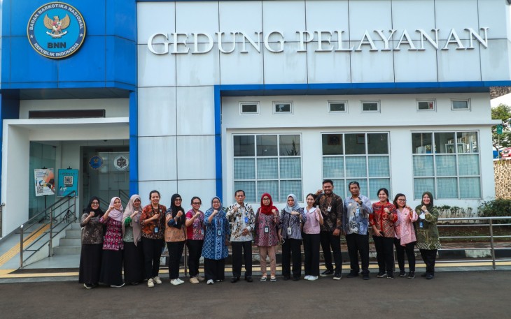 Puslab Narkotika BNN Jalani Pemantauan dan Evaluasi Kinerja Pelayanan Publik oleh Kemenpan RB 