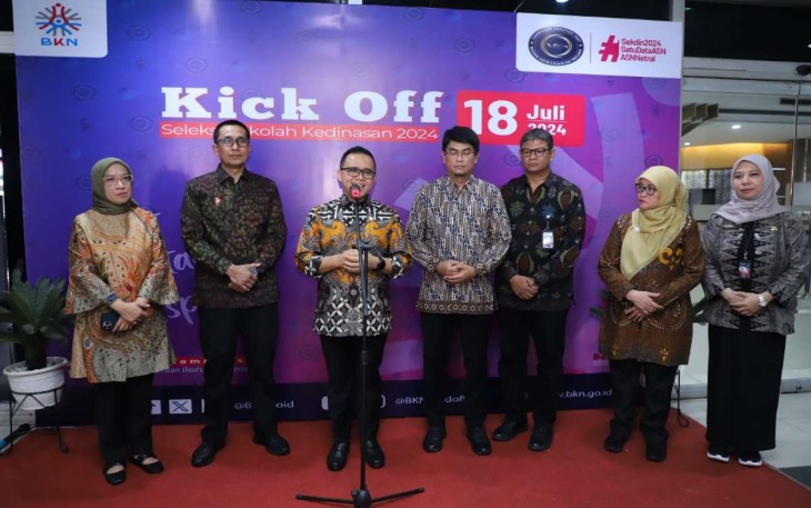 MenPAN-RB Abdullah Azwar Anas saat resmi membuka seleksi sekolah kedinasan di Jakarta, Kamis (18/7)
