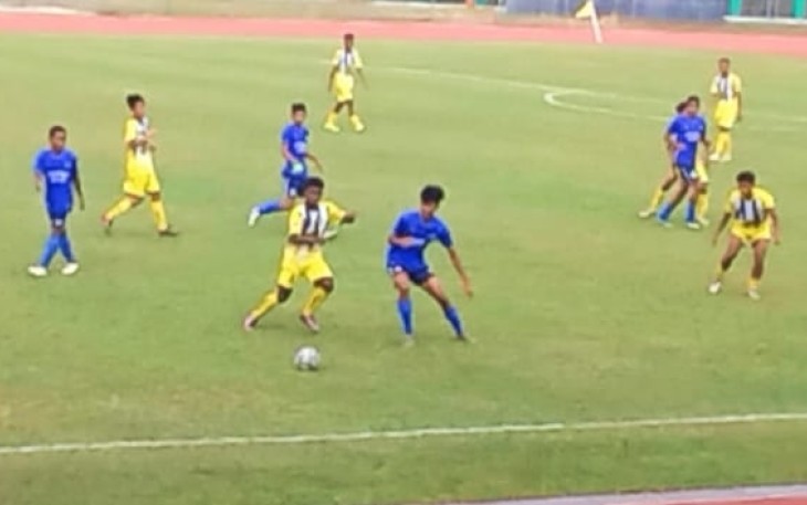 Sepak Bola Pelajar Bintan Kalah dengan Karimun dalam POPDA ke 9 Batam 