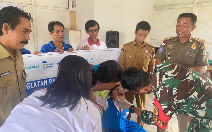 Vaksinasi anak perbatasan RI-Malaysia 