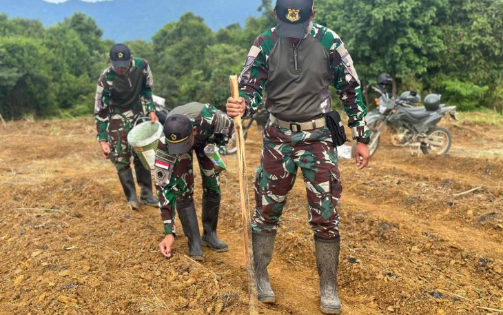 Program ketahanan pangan satgas Yonzipur 5/ABW