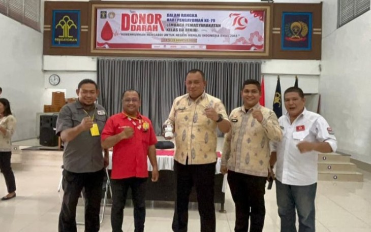 Donor Darah di Lapas Kelas IIA Binjai 
