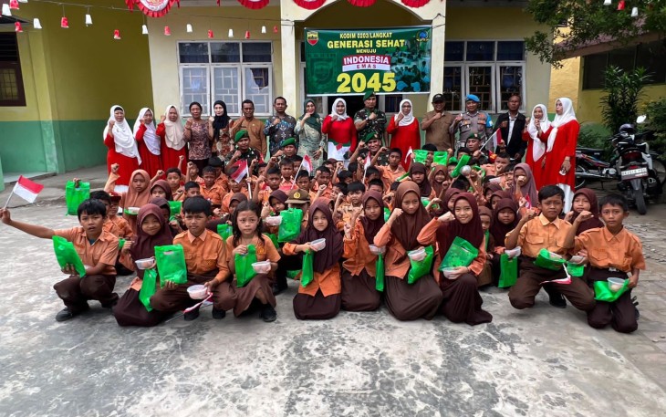 Kodim 0203/Langkat Gelar Bakti Sosial Serentak 