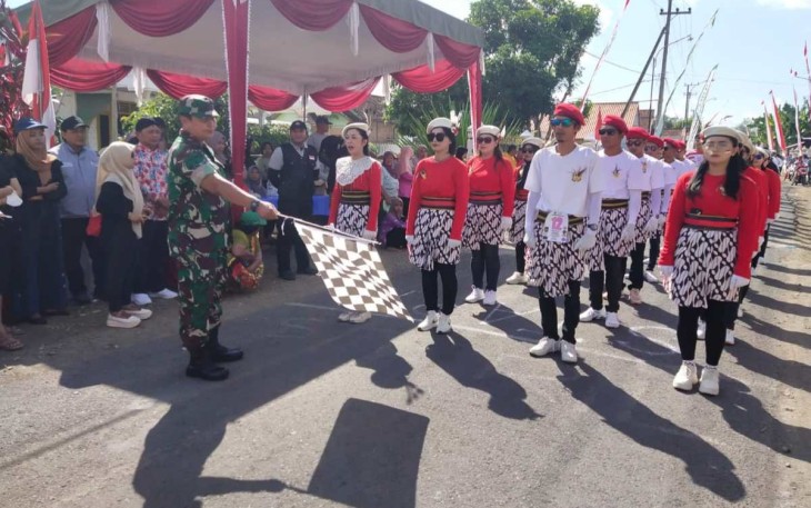 Gerak jalan spektakuler HUT ke-79 Kemerdekaan RI 
