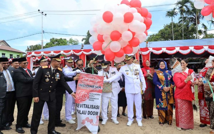 Perayaan HUT Kemerdekaan RI ke-79 di Pulau Doom, Sorong