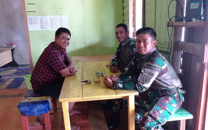 Anjangsana personel satgas Yonzipur 5/ABW 