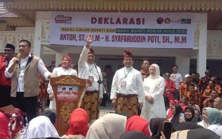 Deklarasi Paslon Bupati dan Wakil Kabupaten Rokan Hulu 