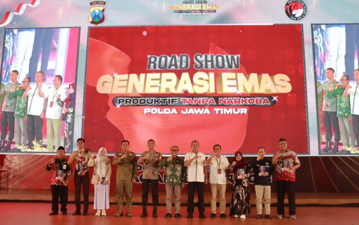 Road show gerakan anti narkoba Polda Jatim 