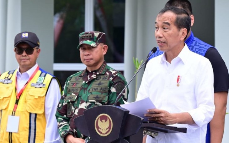 Panglima TNI saat Dampingi Presiden RI Resmikan Rehabilitasi dan Renovasi Pembangunan Venue PON XXI di Aceh