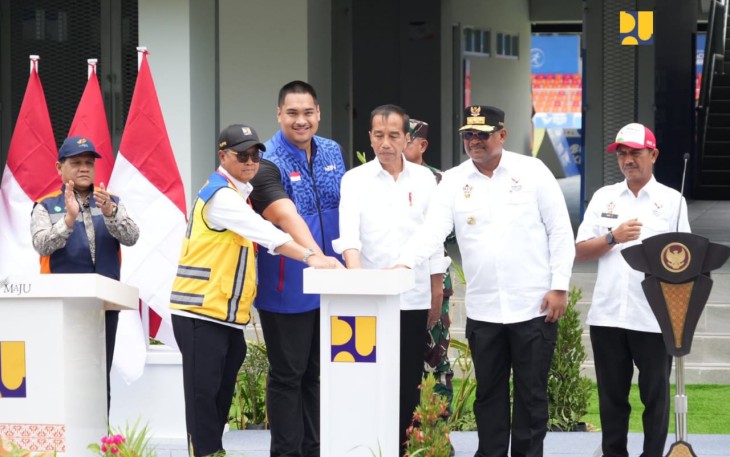 Presiden Joko Widodo saat peresmian venue di Aceh